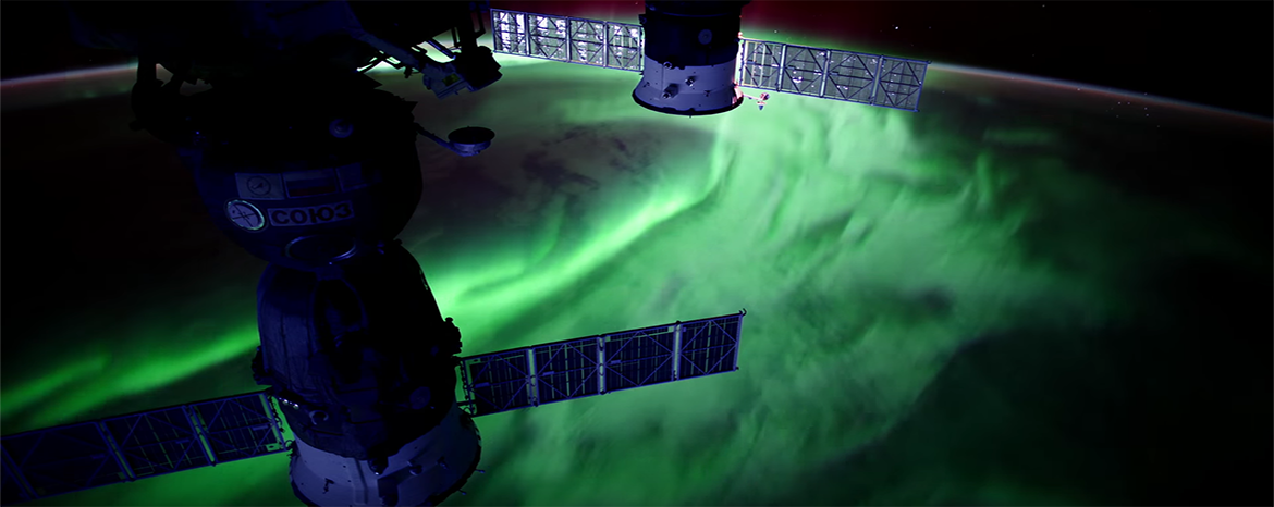Aurora from space, cortesy of NASA